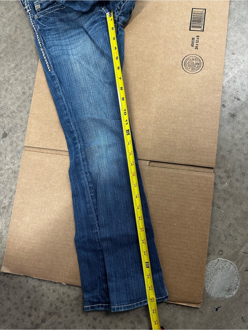 Big Star Women's Casey K Low Rise Bootcut Blue Jeans 26R - Picture 7 of 7